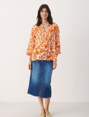 Part Two - BjarkanPW BL - long-sleeved blouses - mandarin orange ornament - 3
