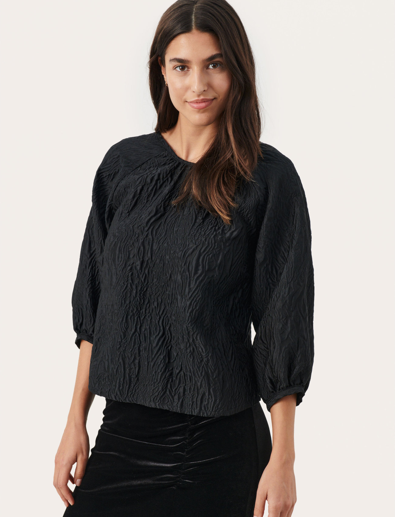 Part Two - DasiePW BL - long-sleeved blouses - black - 1