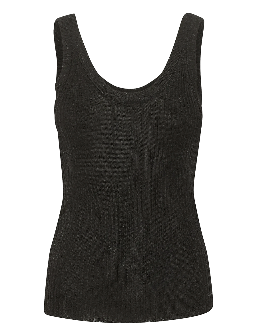 Part Two - DariyaPW TO - Ärmellose tops - black shimmer - 1