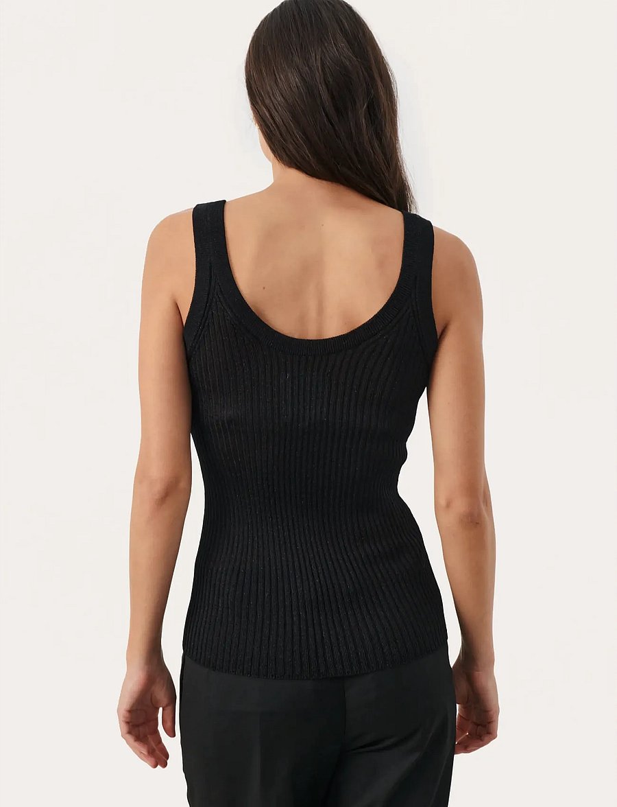 Part Two - DariyaPW TO - Ärmellose tops - black shimmer - 4