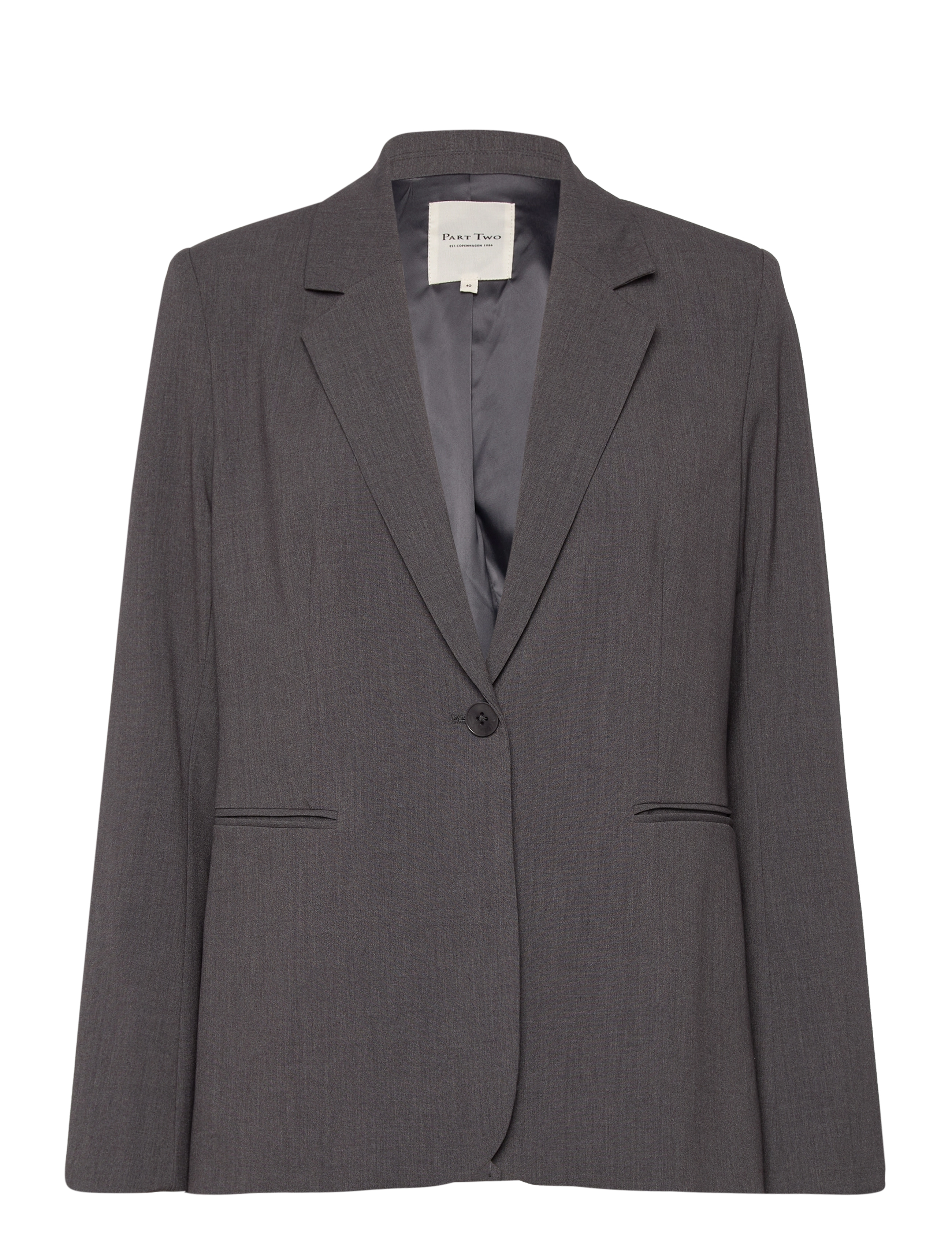 Part Two - TaylorsPW BZ - single breasted blazers - gray flannel melange - 1