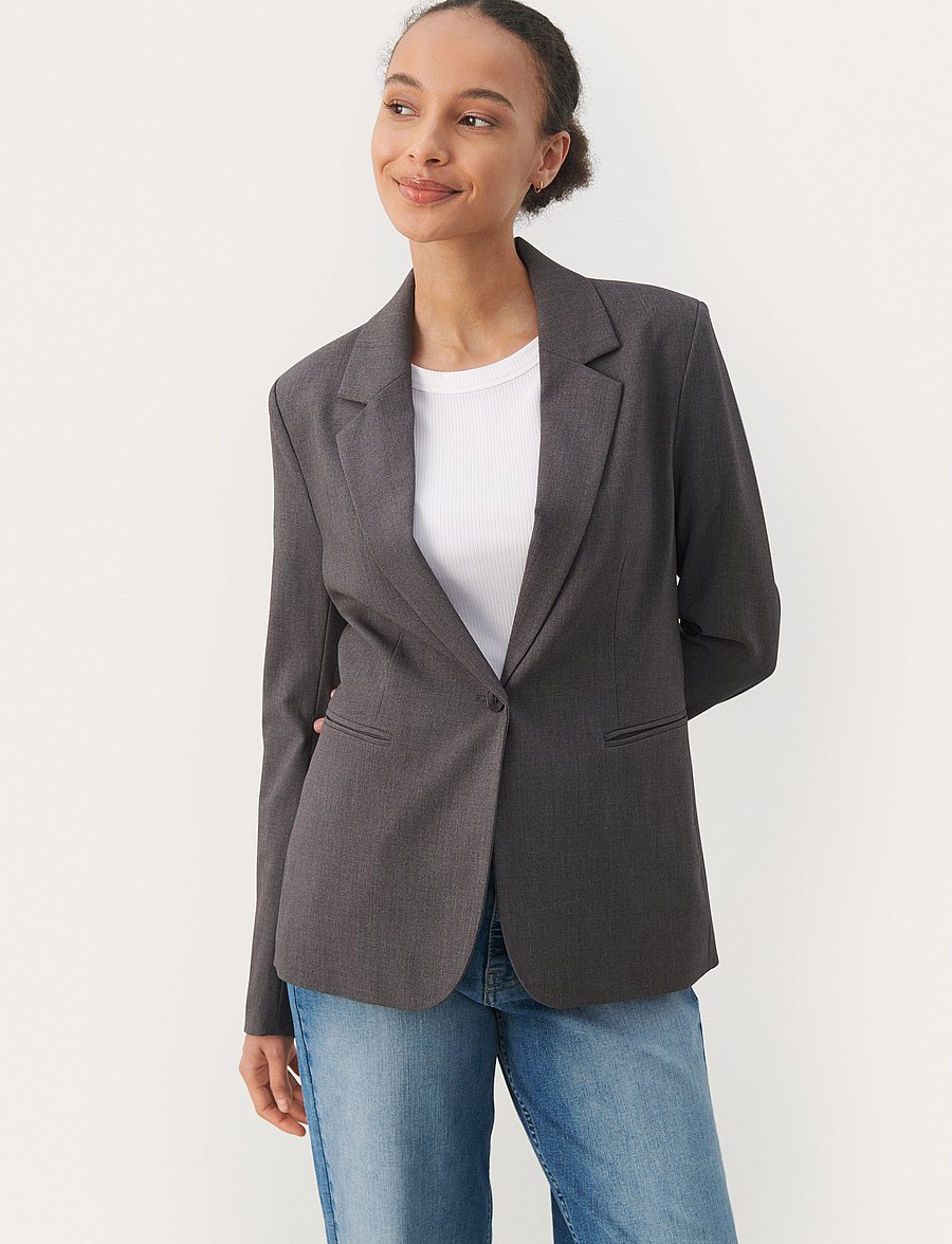 Part Two - TaylorsPW BZ - single breasted blazers - gray flannel melange - 0