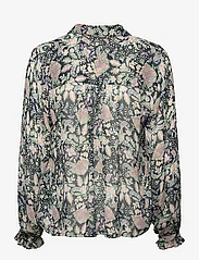 Part Two - FayaPW BL - long-sleeved blouses - dark navy multi fleur print - 2