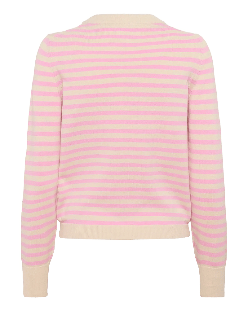 Part Two - GertiePW PU - stickade tröjor - prism pink stripe - 2