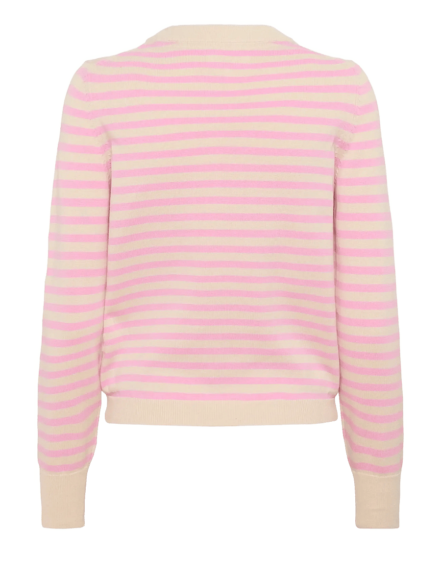 Part Two - GertiePW PU - striktrøjer - prism pink stripe - 2