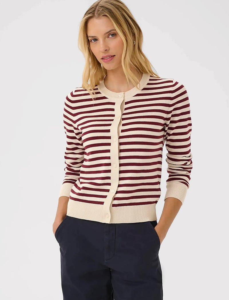 Part Two - TanishaPW CA - cardigans - tawny port stripe - 0