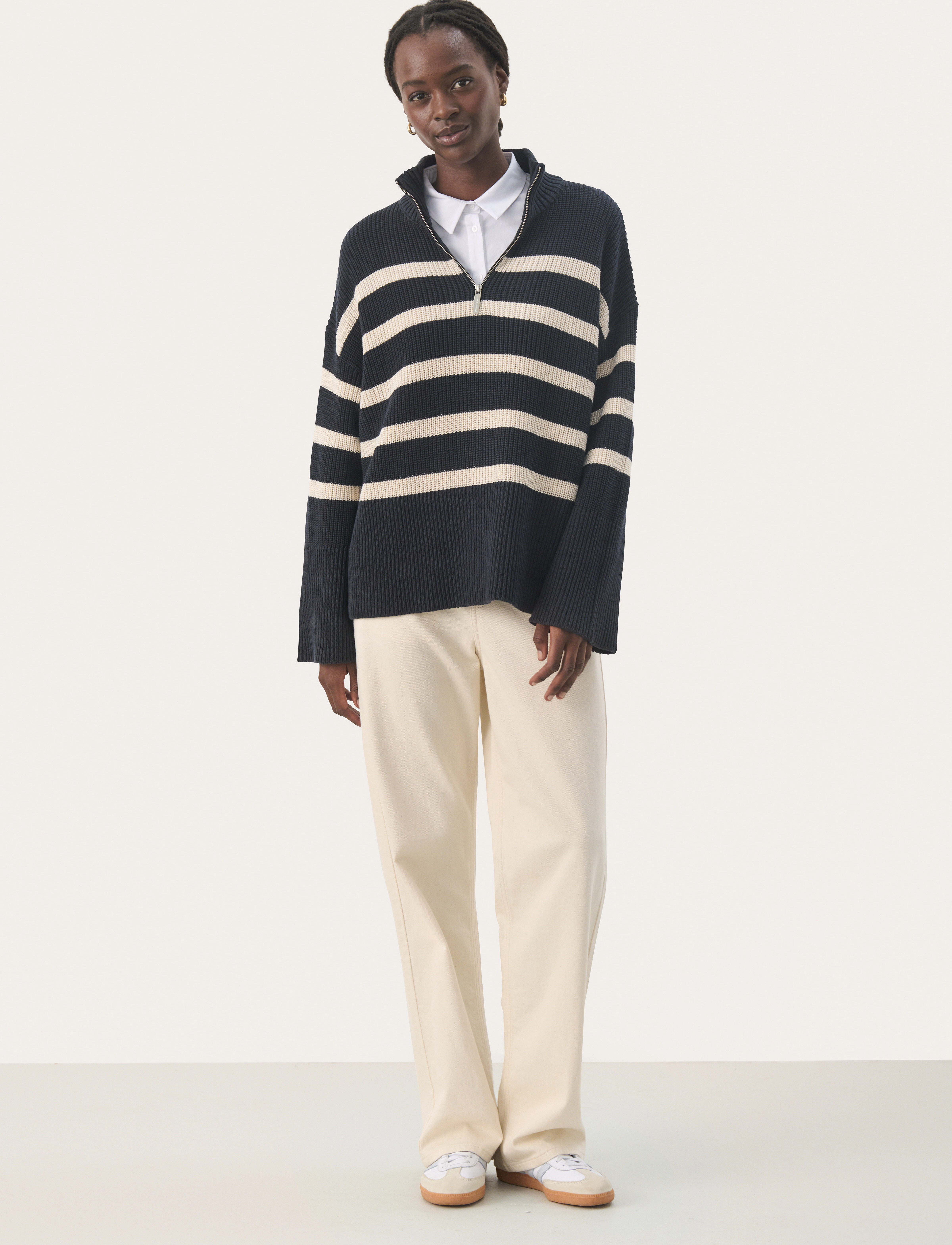 Part Two - RajanaPW PU - dark navy stripe - 4