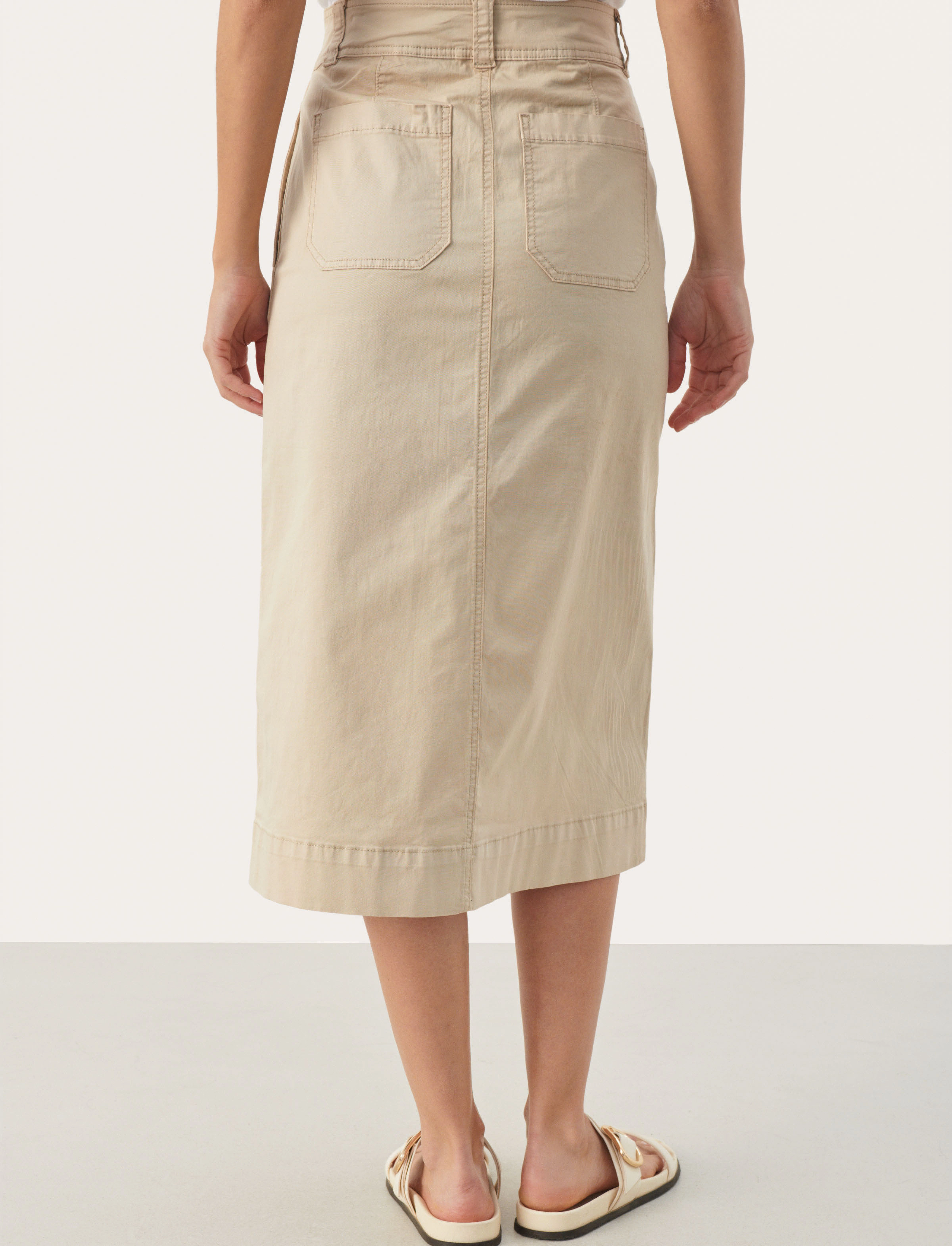 Part Two - FanniesPW SK - midi nederdele - white pepper - 3
