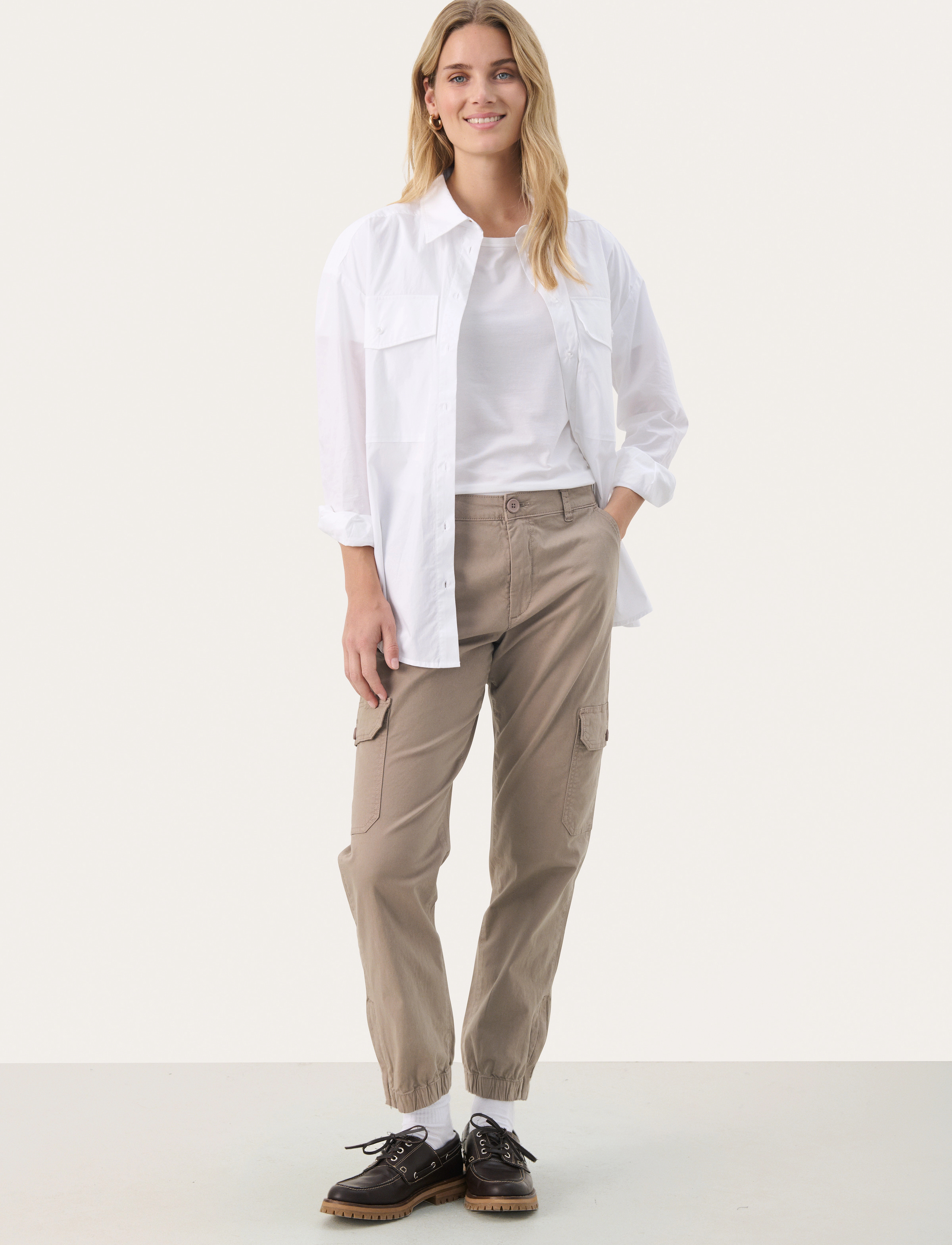 Part Two - SevensPW PA - cargo-hosen - desert taupe - 3