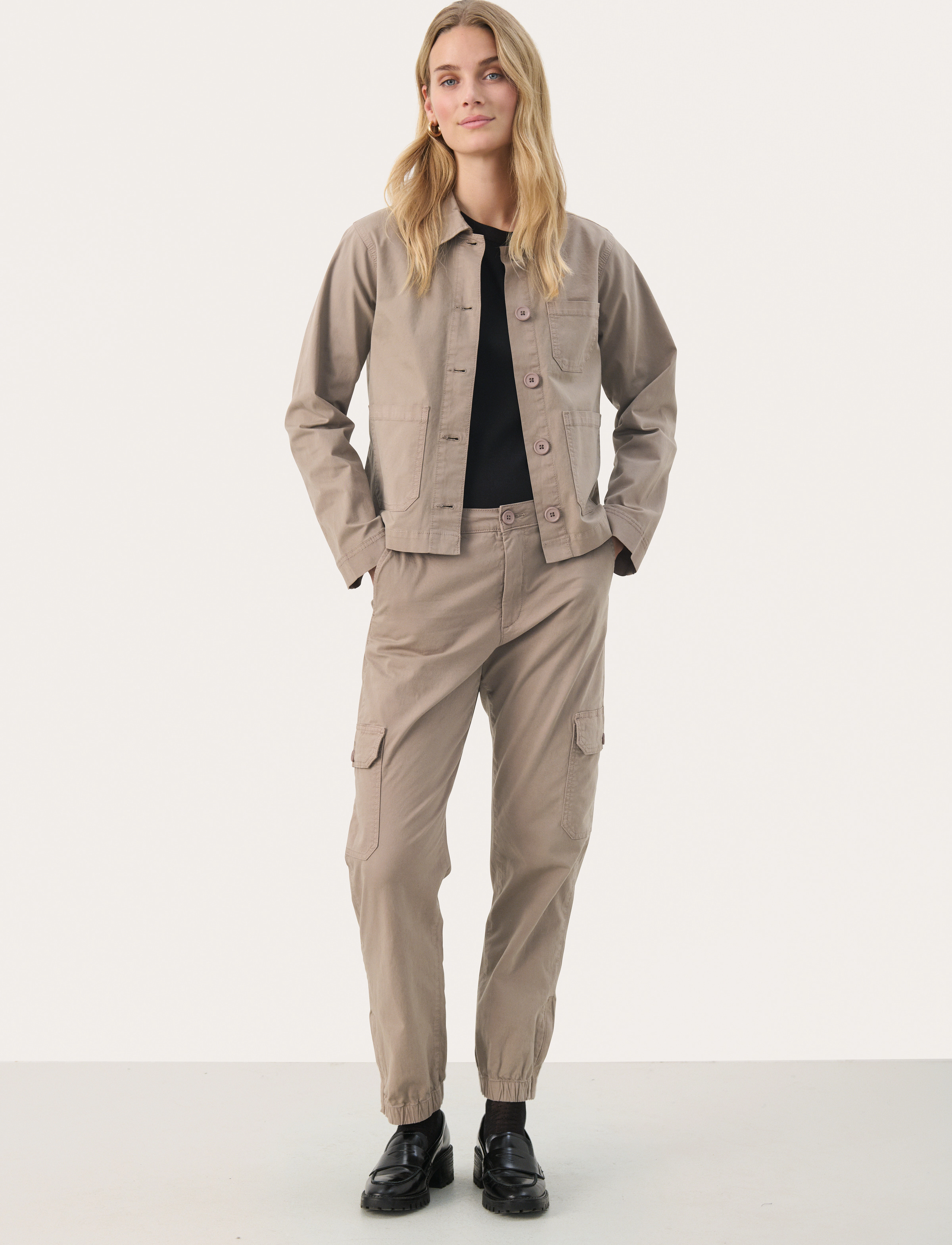Part Two - SevensPW PA - cargo-hosen - desert taupe - 4