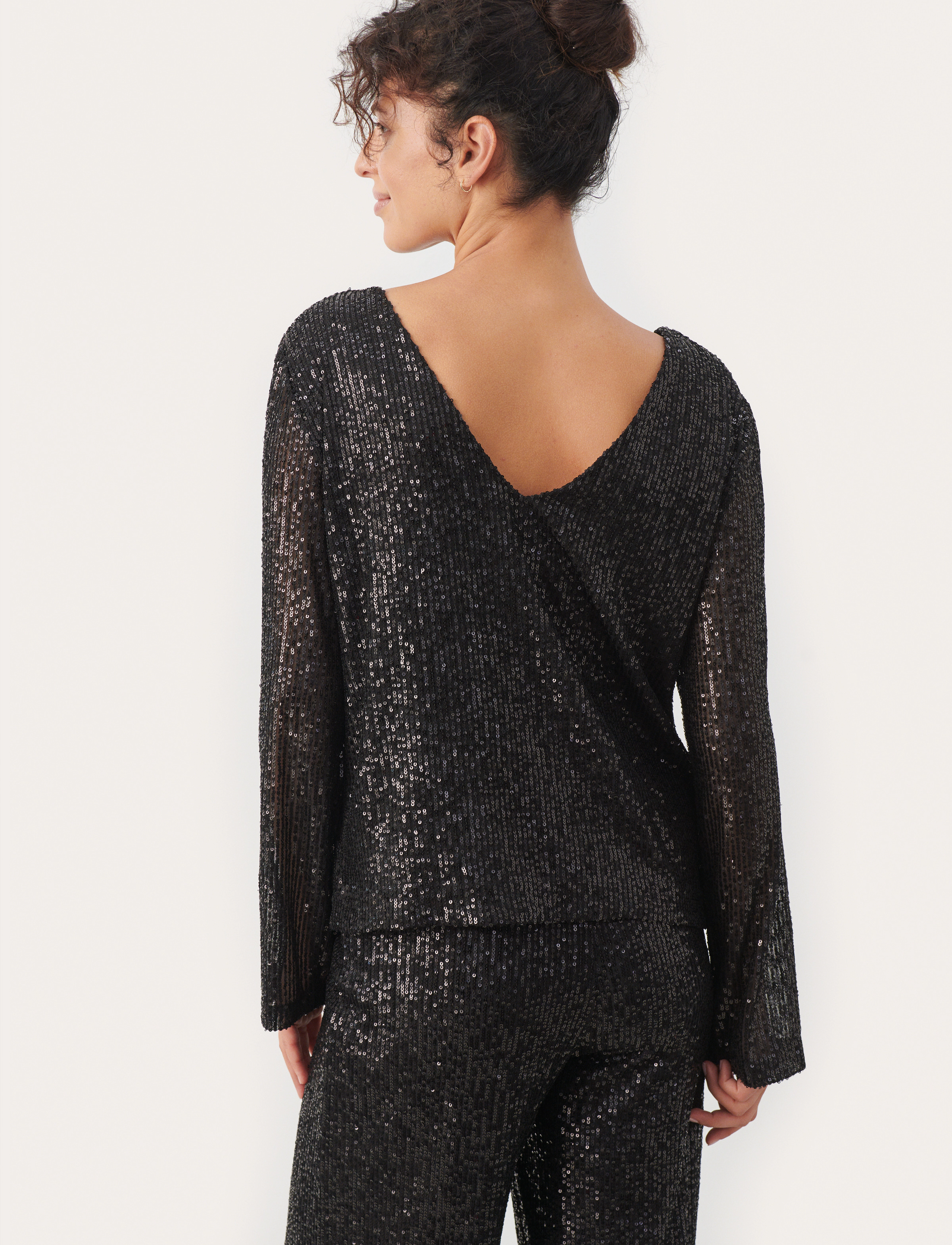Part Two - DarleenaPW BL - langærmede bluser - black - 3