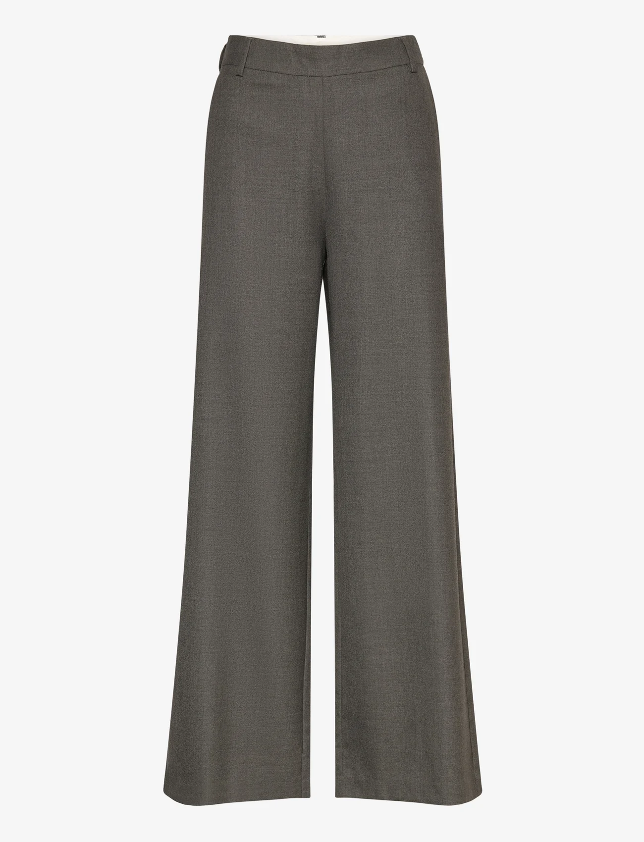 Part Two - CaidanePW PA - bukser med brede ben - gray flannel melange - 0