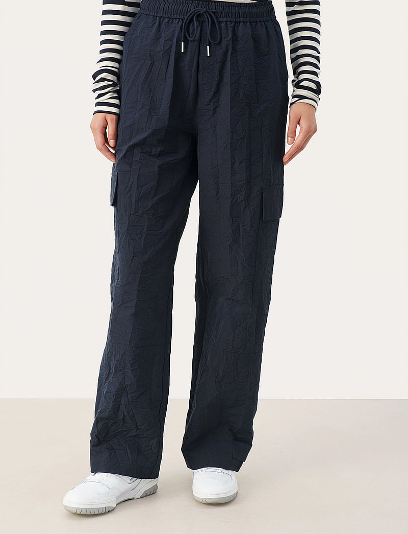 Part Two - FeluccaPW PA - bukser med brede ben - dark navy - 0