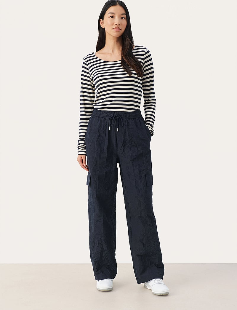Part Two - FeluccaPW PA - bukser med brede ben - dark navy - 3