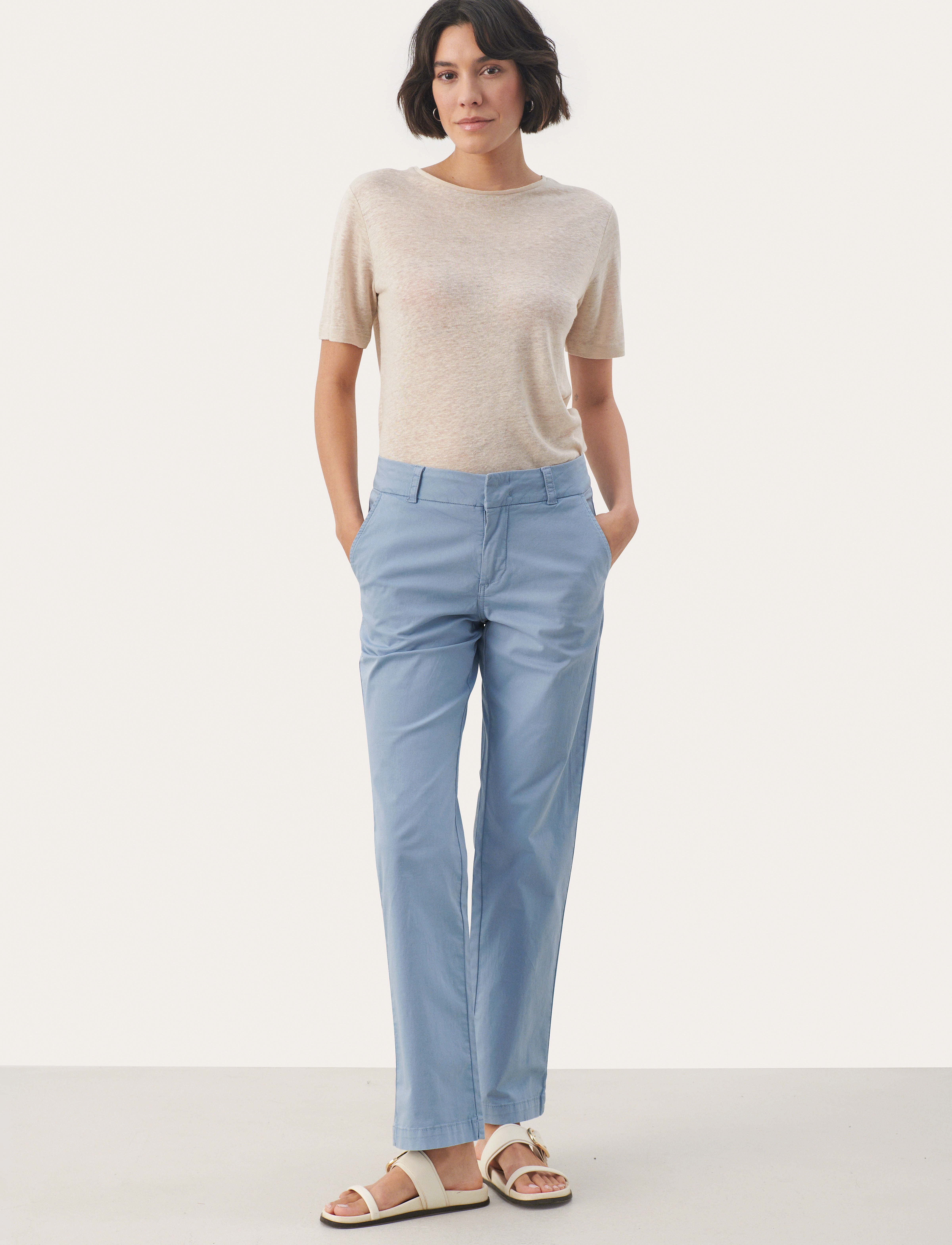 Part Two SoffynPW PA - Chinos - FADED DENIM / blue