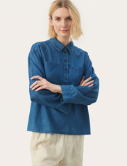 Part Two - EmmarosePW SH - denimskjorter - medium blue denim - 2