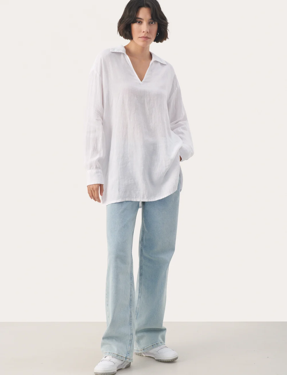 Part Two - ElvisaPW BL - leinenhemden - bright white - 5