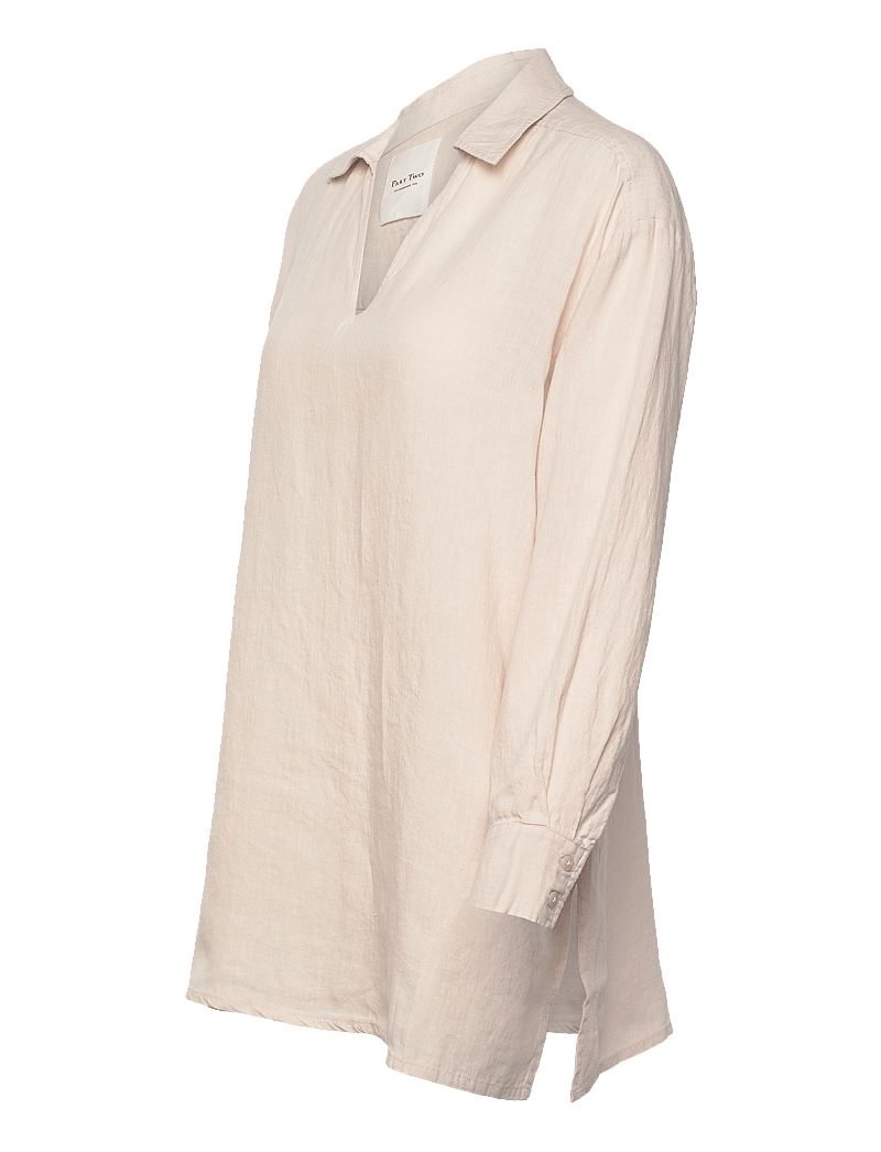 Part Two - ElvisaPW BL - linneskjortor - french oak - 2