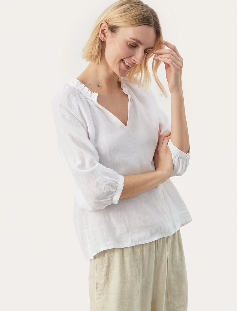 Part Two - ElodyPW BL - långärmade blusar - bright white - 0