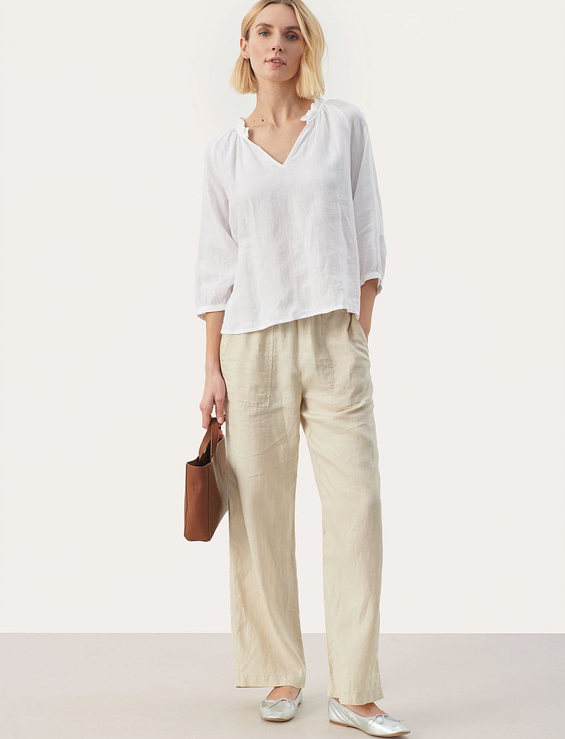 Part Two - ElodyPW BL - långärmade blusar - bright white - 4