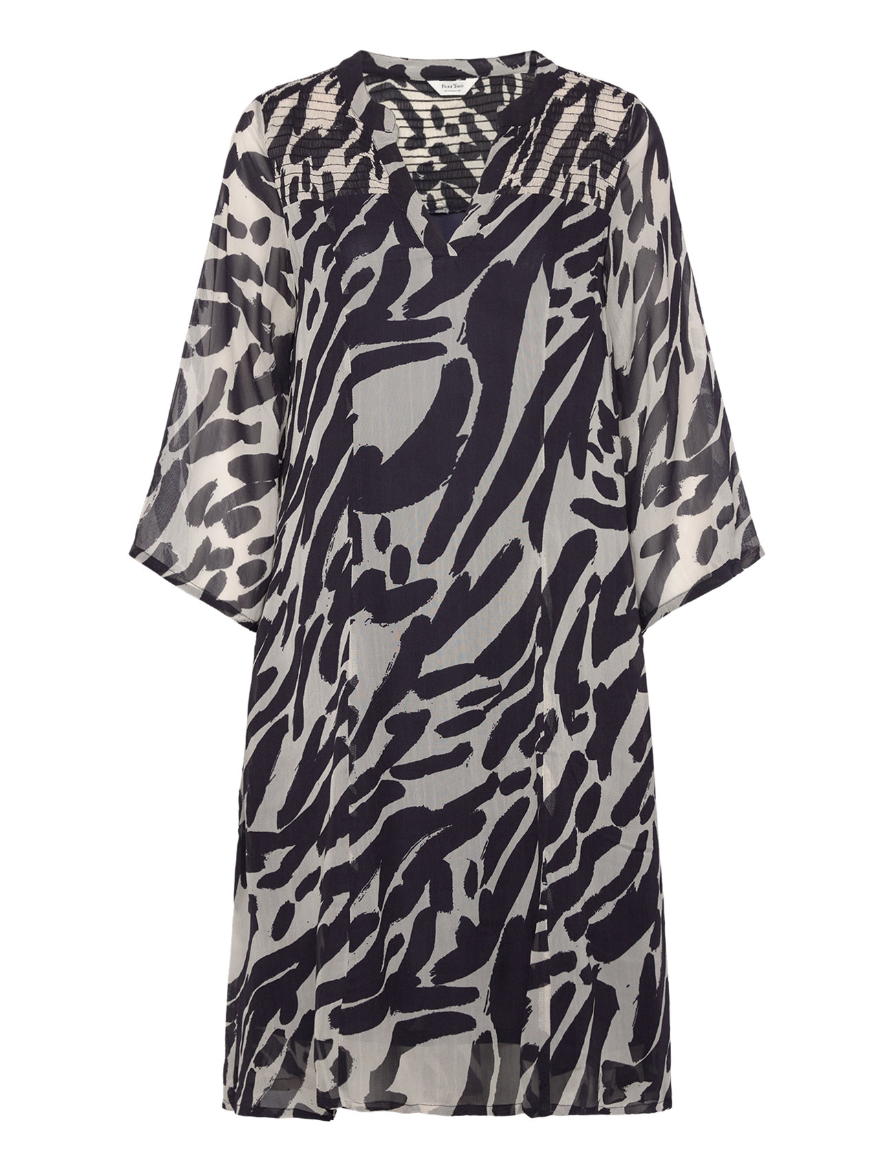Part Two - ElkaPW DR - korta klänningar - dark navy brush print - 0