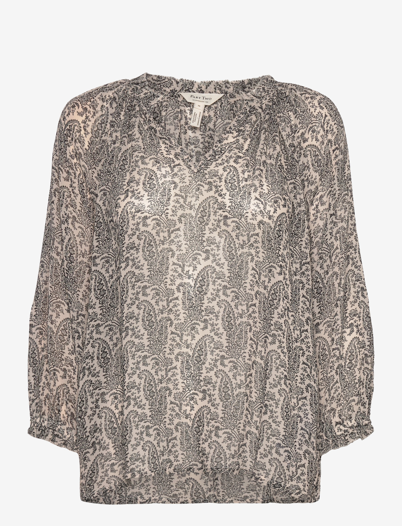 Part Two - ElsiaPW BL - long-sleeved blouses - french oak paisley print - 0