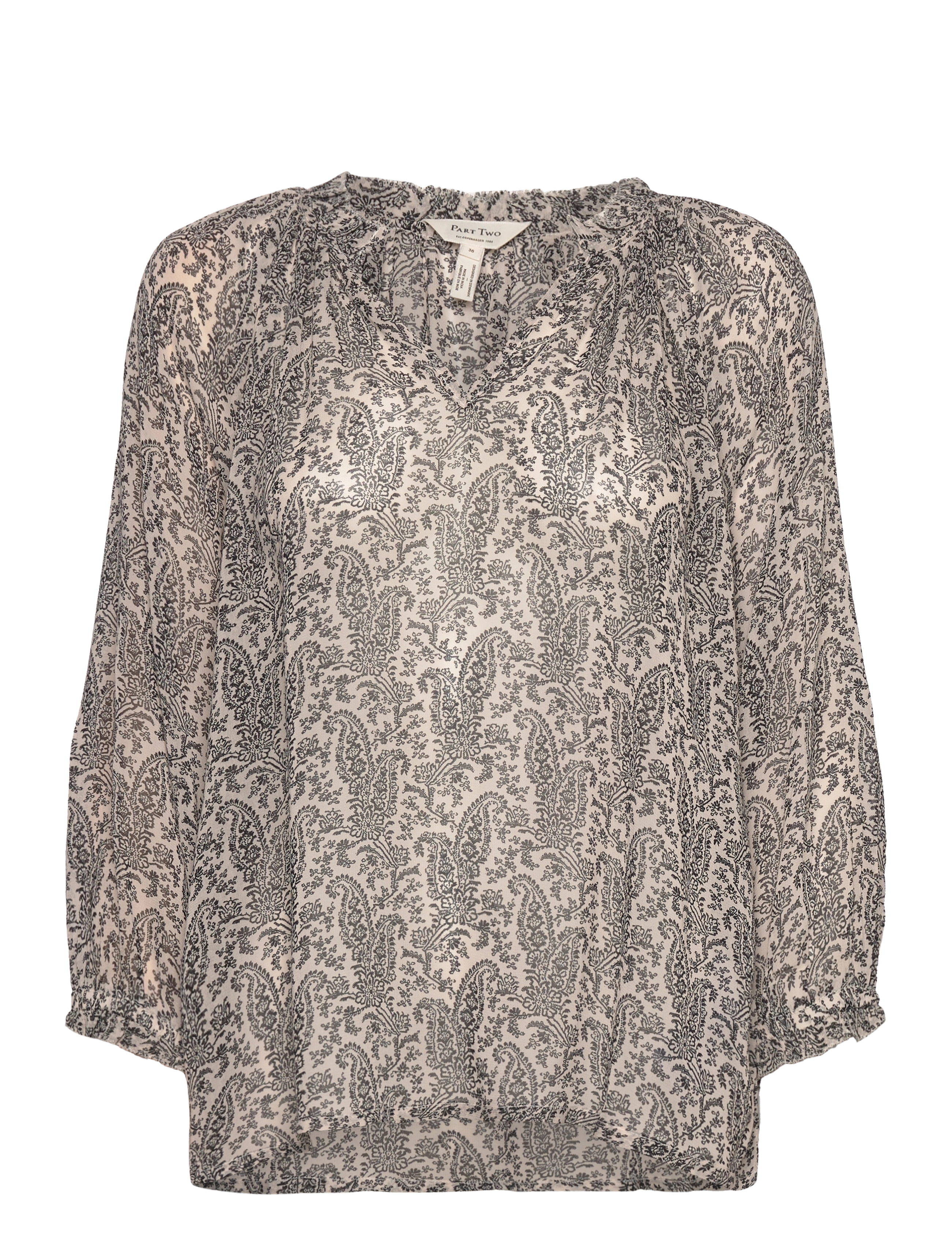 Part Two ElsiaPW BL - Blouses & Overhemden - FRENCH OAK PAISLEY PRINT / beige