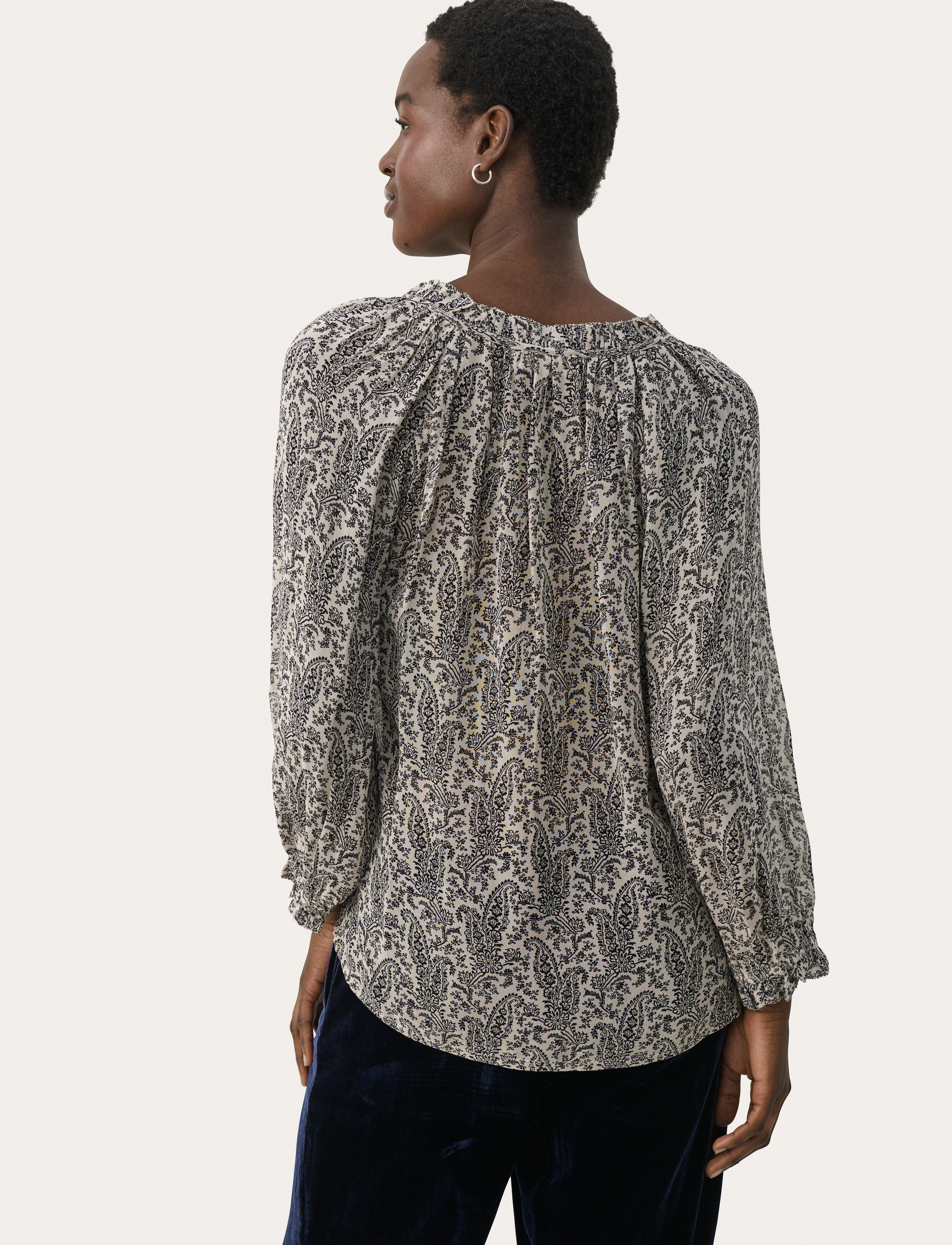 Part Two - ElsiaPW BL - pitkähihaiset puserot - french oak paisley print - 5