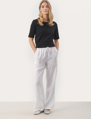 Part Two - EniolaPW PA - linen trousers - bright white - 4