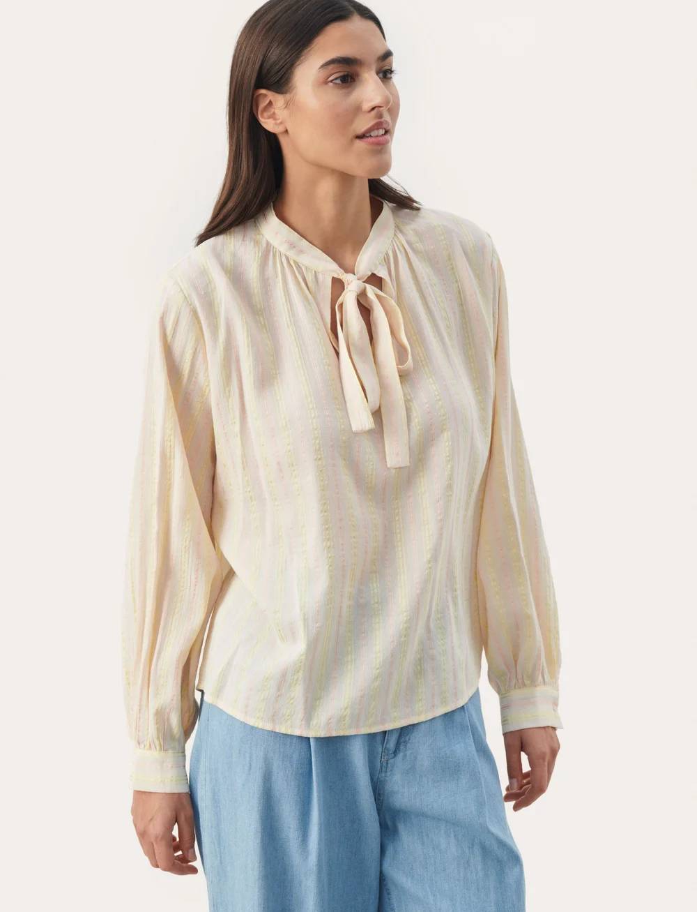 Part Two - EpokePW BL - långärmade blusar - sunlight shine stripe - 0