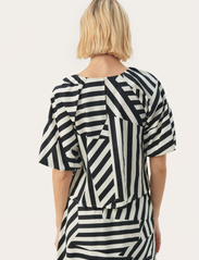 Part Two - EstermarinePW BL - short-sleeved blouses - deconstructed stripe - 3