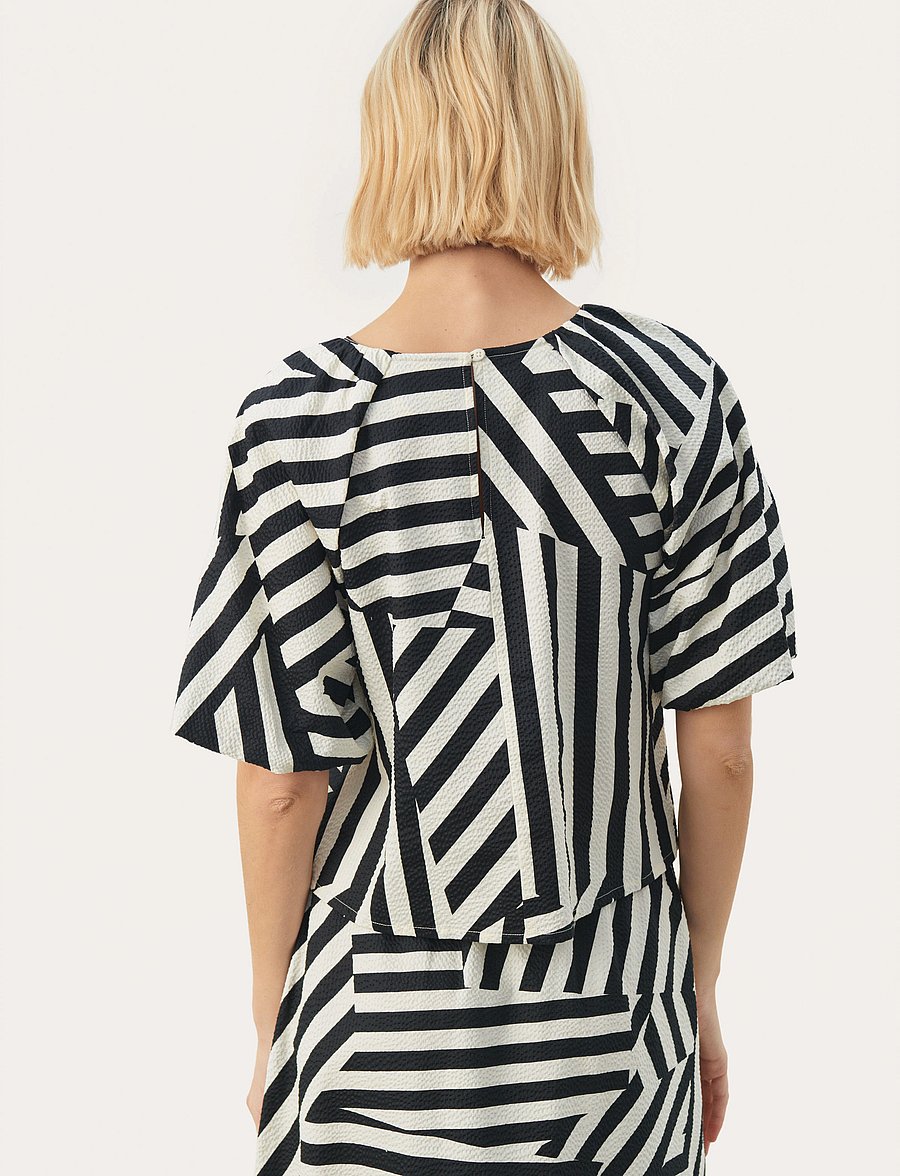Part Two - EstermarinePW BL - lühikeste varrukatega pluusid - deconstructed stripe - 3
