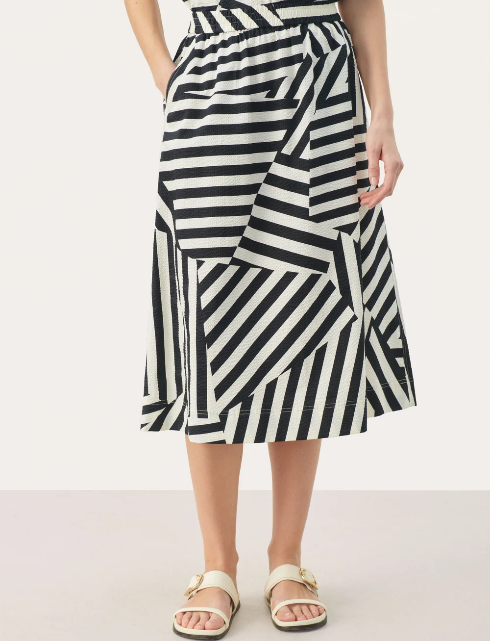 Part Two - EmmelinePW SK - midi-röcke - deconstructed stripe - 0