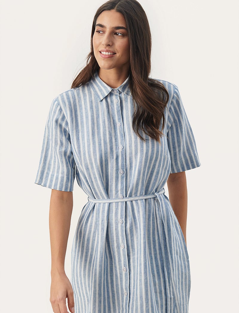 Part Two - EmmalouPW DR - shirt dresses - coronet blue stripe - 0