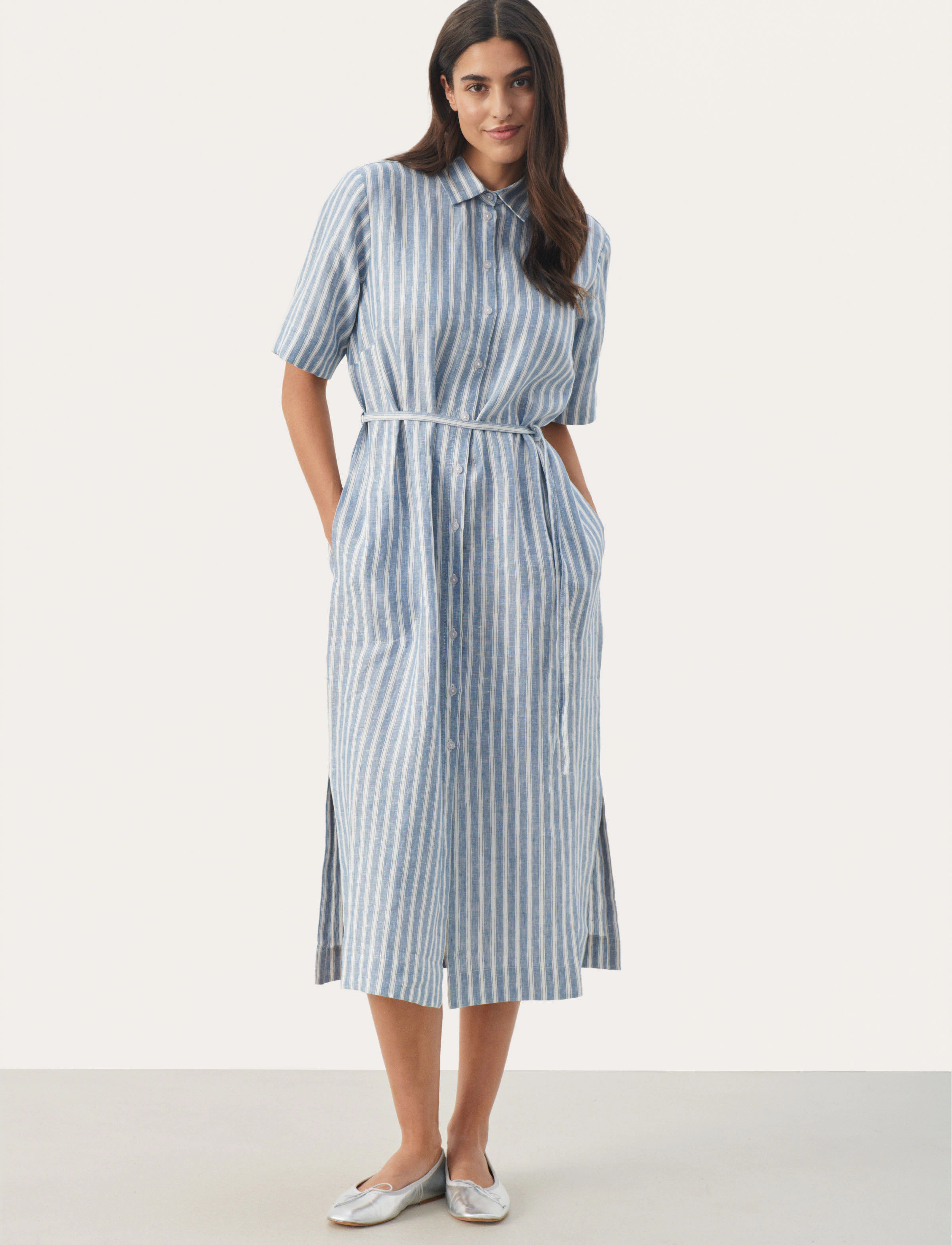 Part Two - EmmalouPW DR - midiklänningar - coronet blue stripe - 5