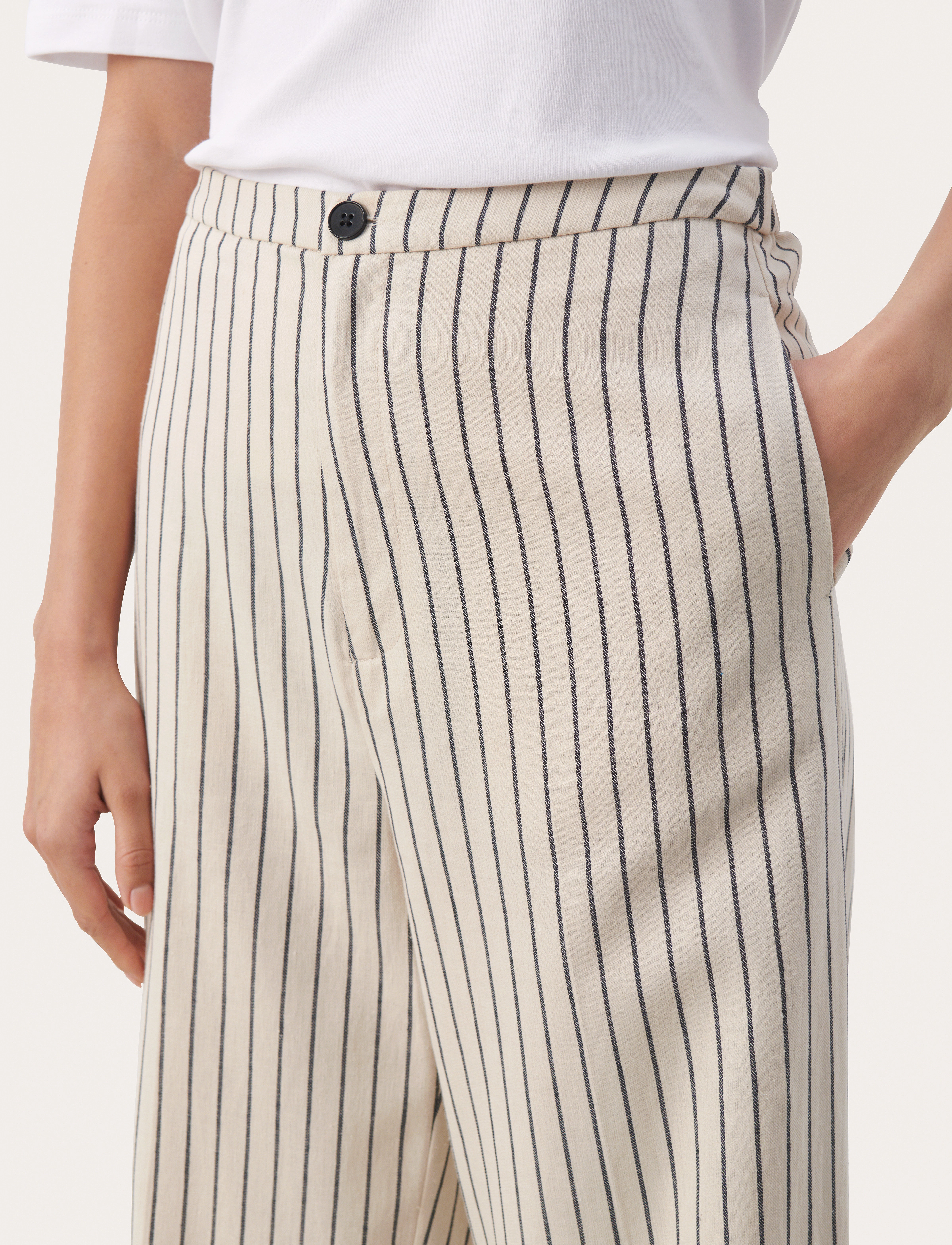 Part Two - EleanaPW PA - vida byxor - dark navy stripe - 5
