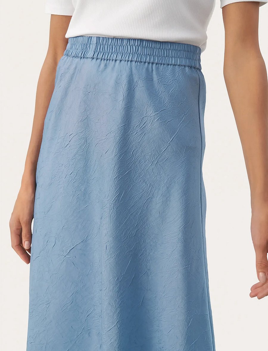 Part Two - EjsaPW SK - satinröcke - faded denim - 5