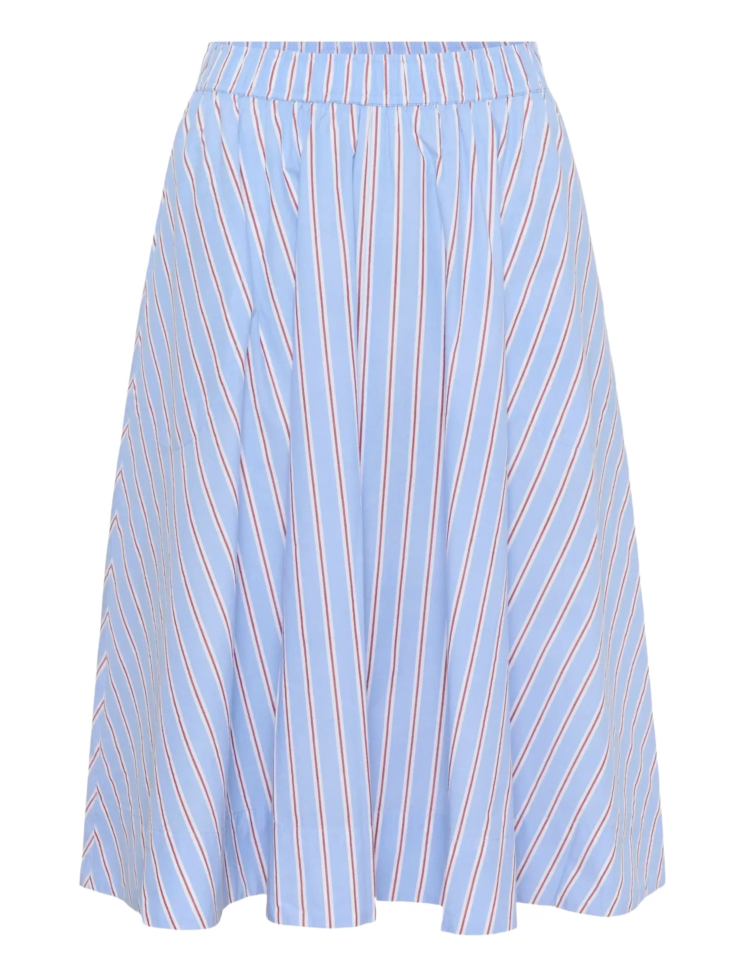 Part Two IngiPW Skirt - Midihameet - BLUE BURNT RUSSET STRIPE / blue
