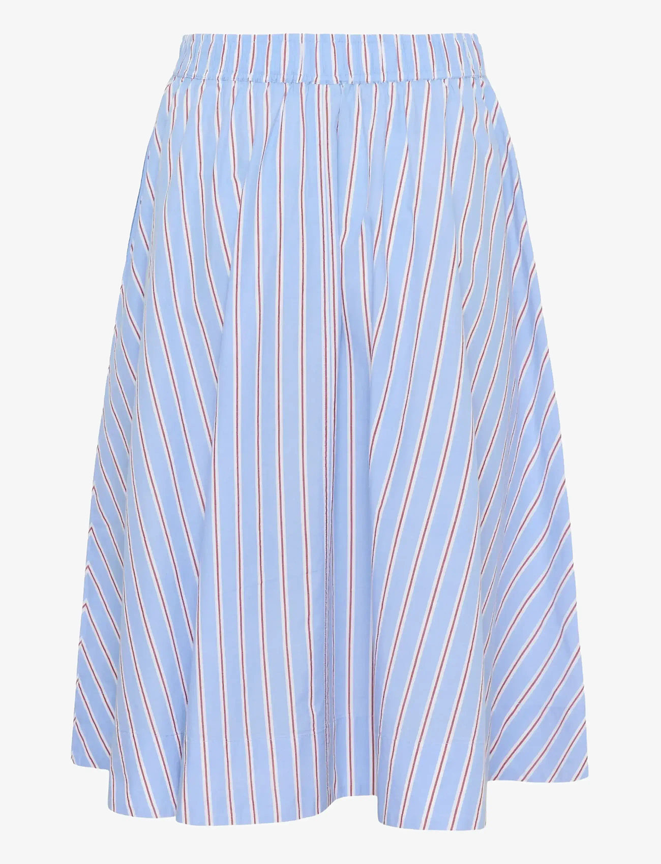 Part Two - IngiPW Skirt - midi nederdele - blue burnt russet stripe - 2