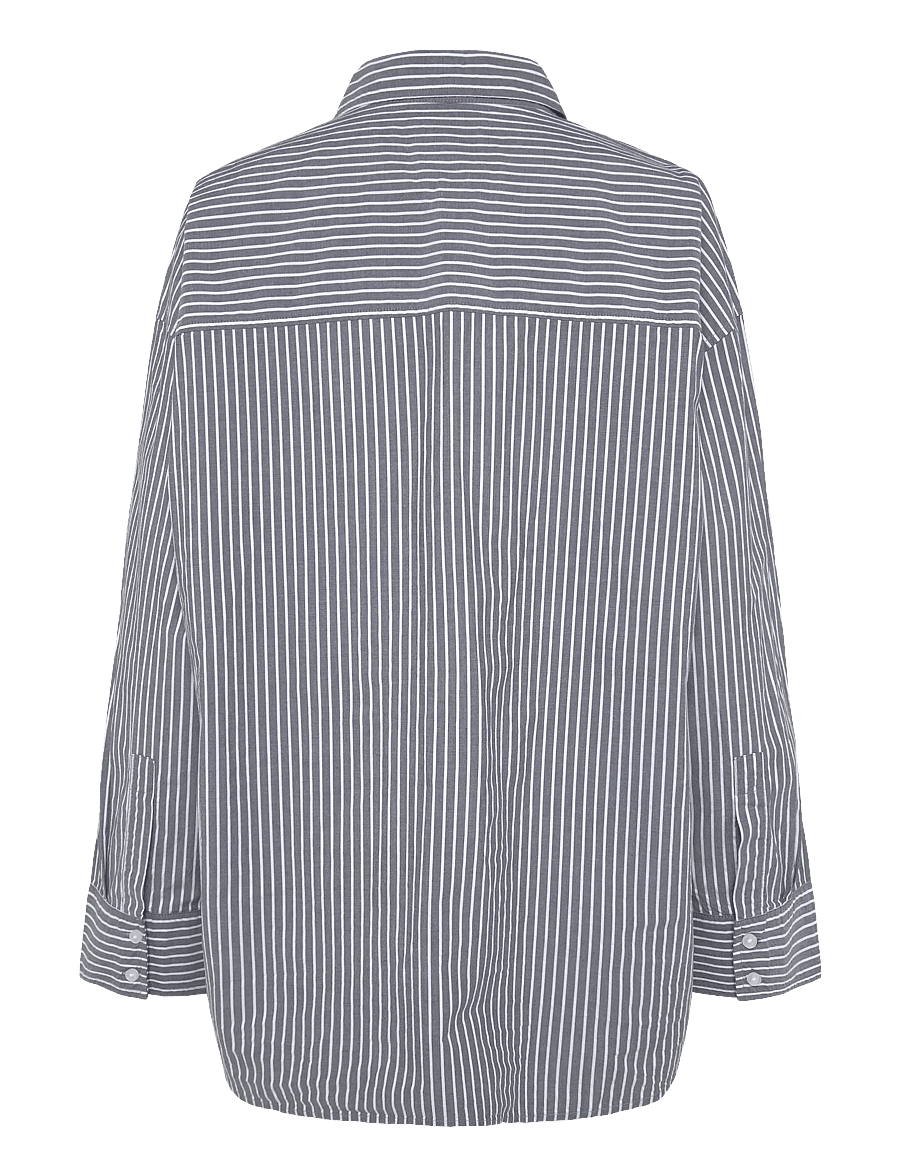 Part Two - SavannaPW SH - langærmede skjorter - after midnight stripe - 1