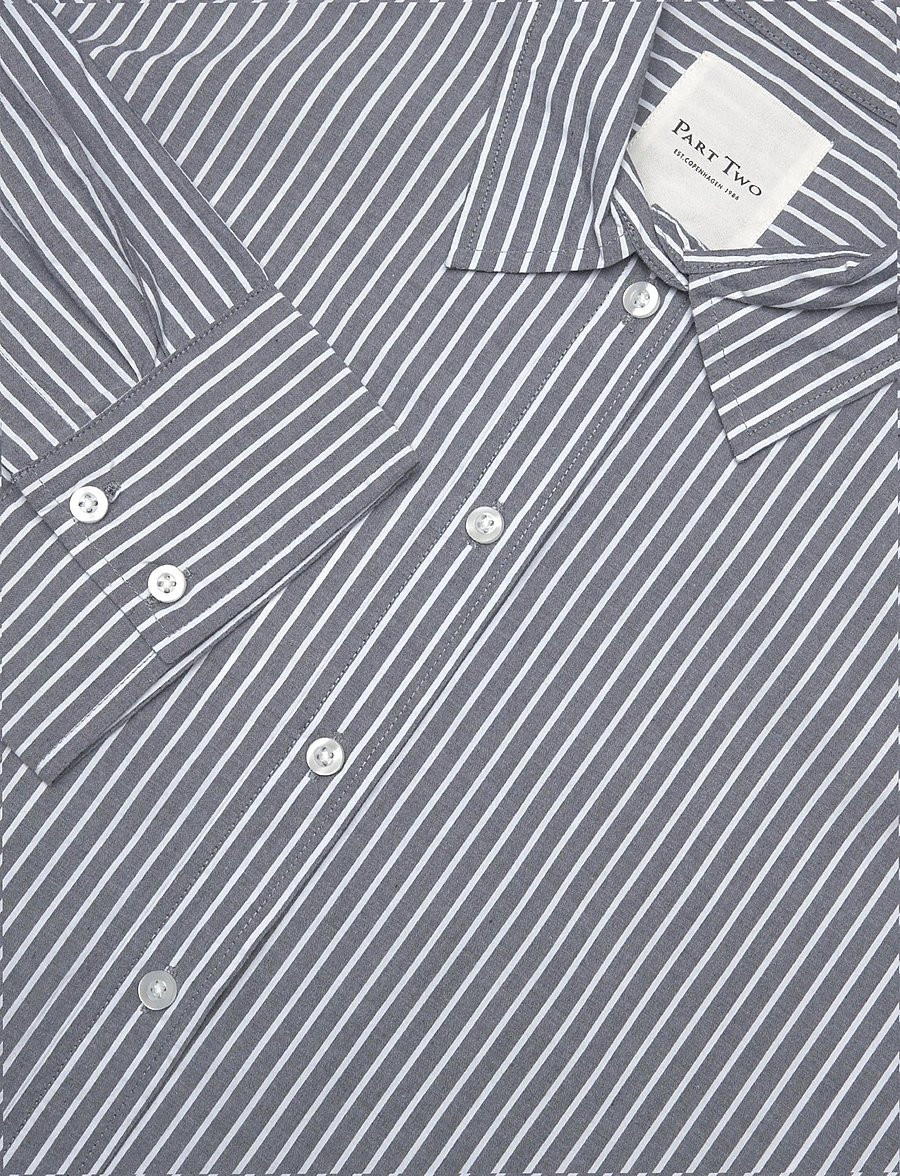 Part Two - SavannaPW SH - langærmede skjorter - after midnight stripe - 2