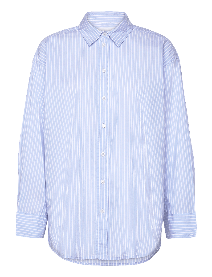 Part Two - SavannaPW SH - pikkade varrukatega särgid - blue stripe - 1
