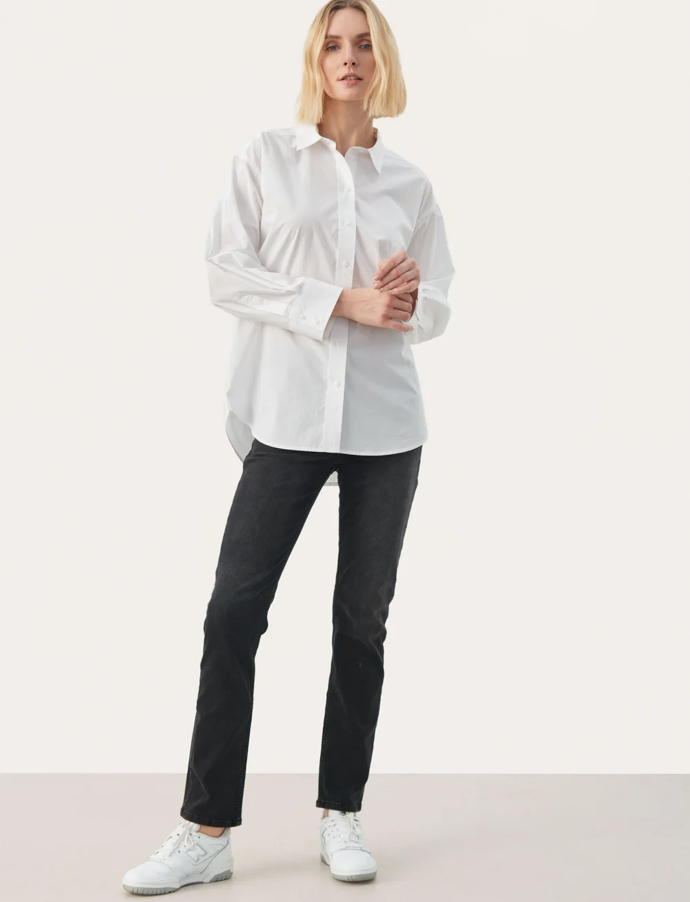 Part Two - SavannaPW SH - långärmade skjortor - bright white - 3