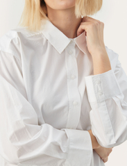 Part Two - SavannaPW SH - langærmede skjorter - bright white - 4
