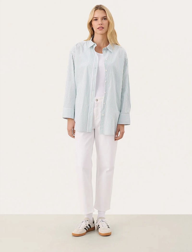 Part Two - SavannaPW SH - långärmade skjortor - feldspar stripe - 3