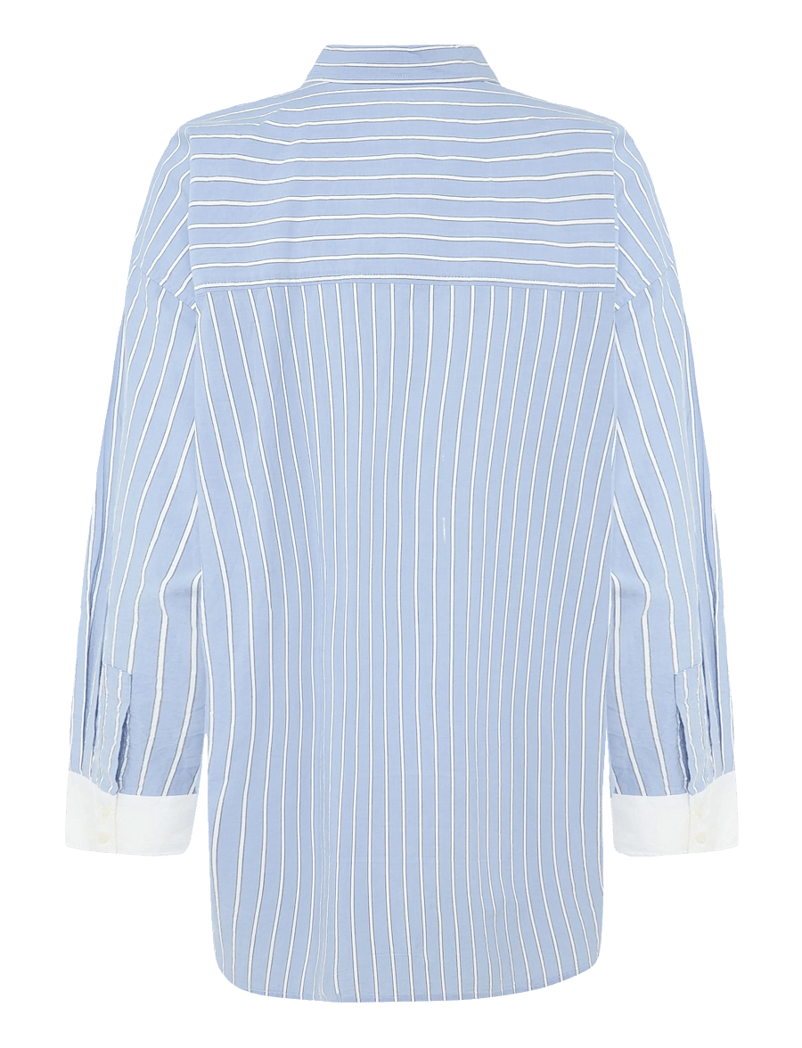 Part Two - SavannaPW SH - langærmede skjorter - hydrangea stripe - 1