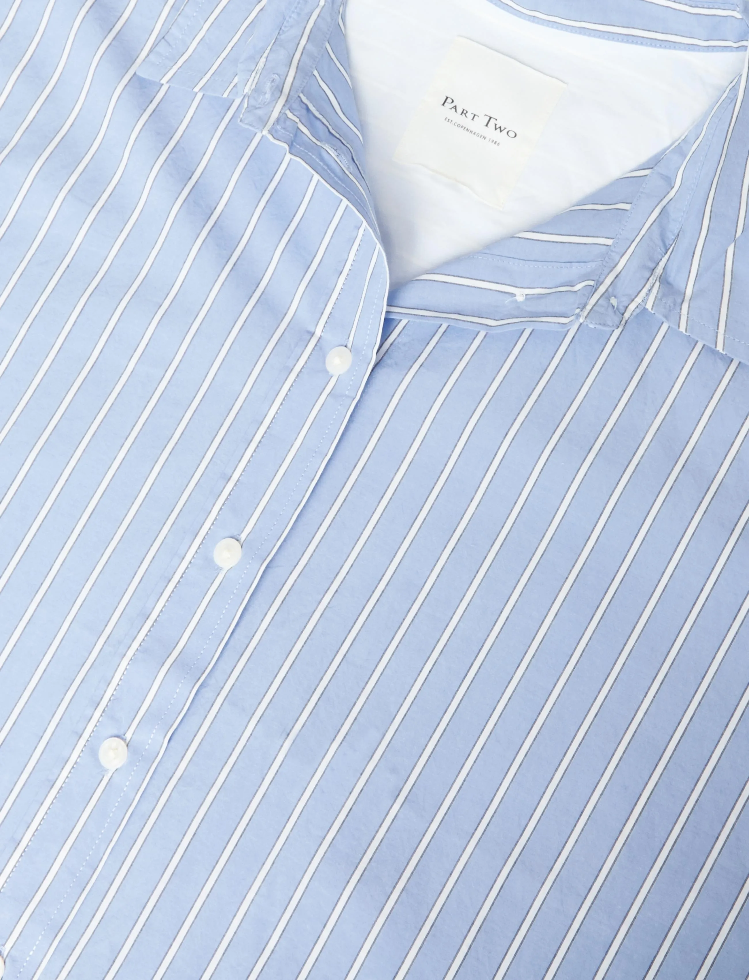 Part Two - SavannaPW SH - langærmede skjorter - hydrangea stripe - 2