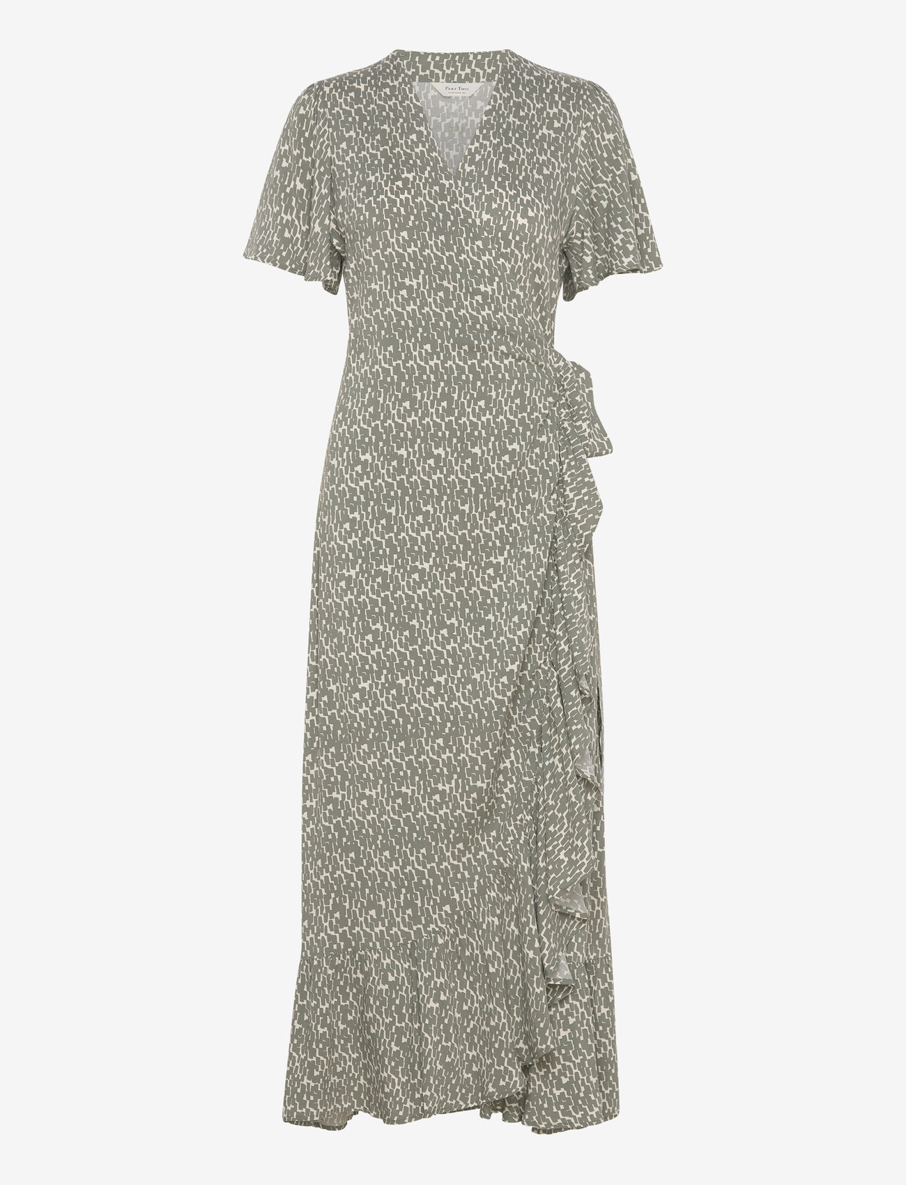 Part Two - ClarinaPW DR - sommerkleider - agave green graphic print - 0