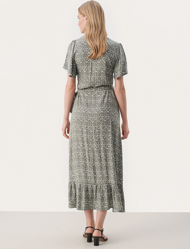 Part Two - ClarinaPW DR - sommerkjoler - agave green graphic print - 5