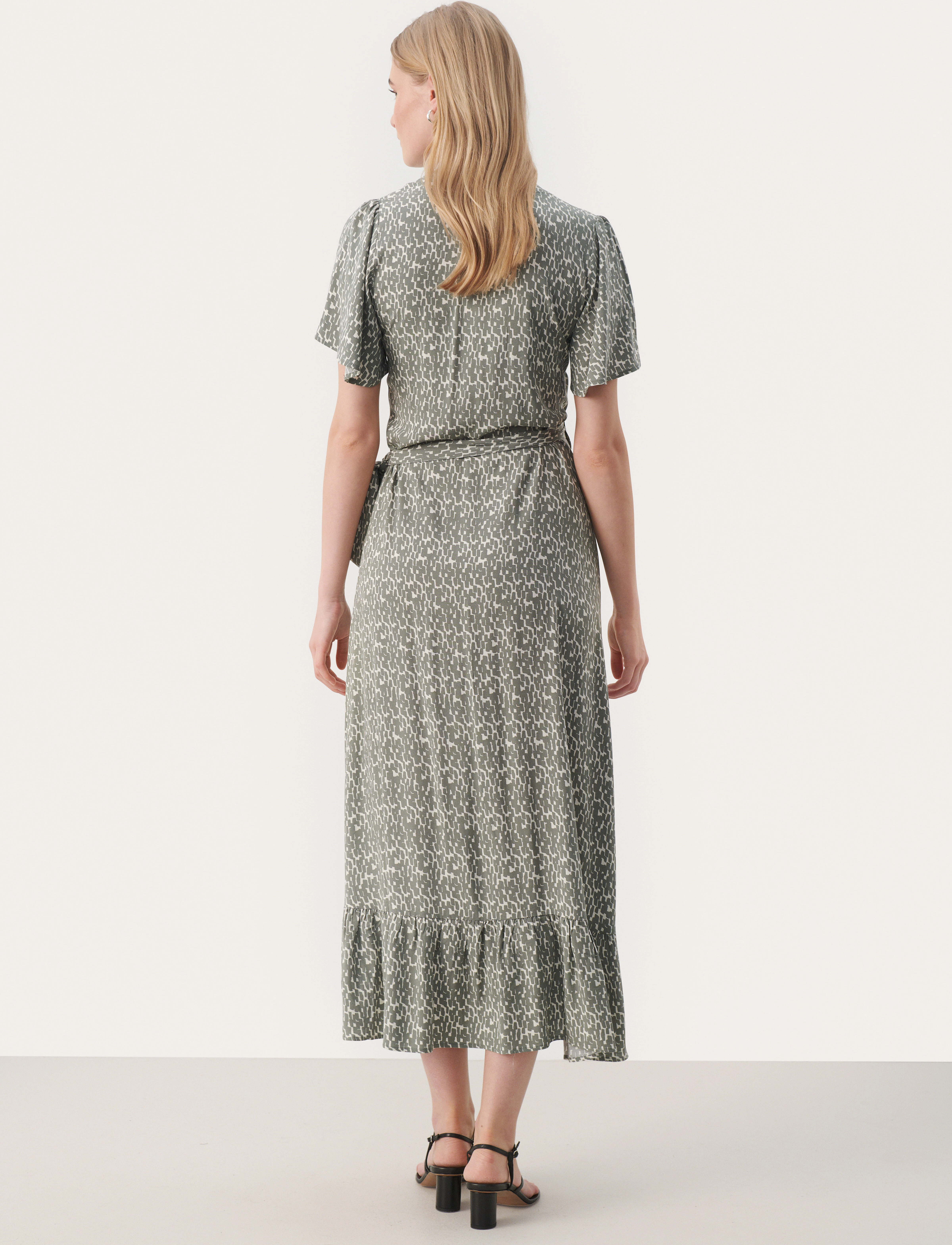 Part Two - ClarinaPW DR - midiklänningar - agave green graphic print - 5